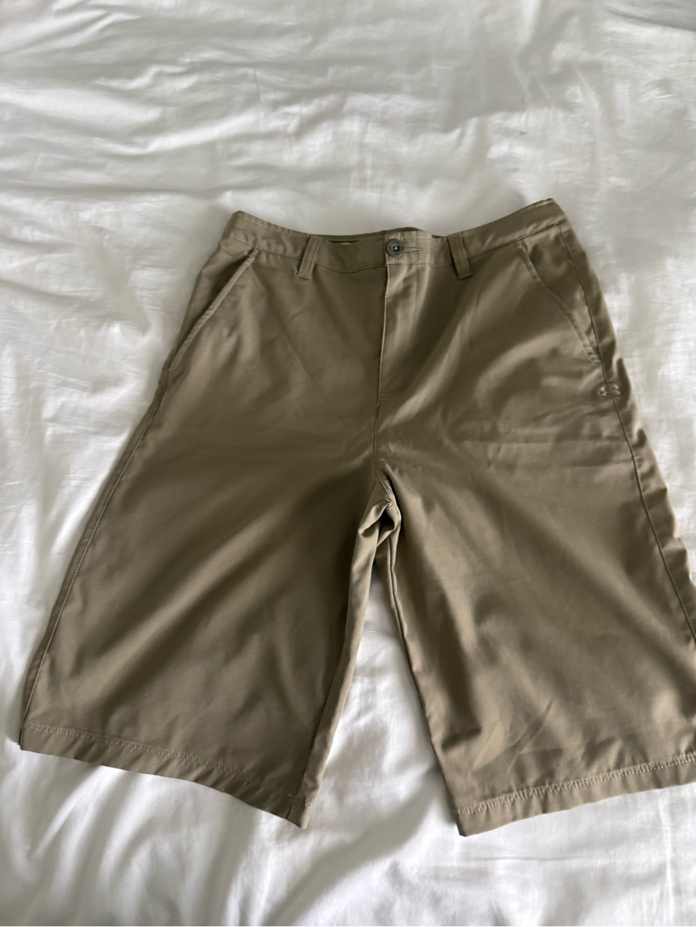 Boys under Armour Khaki Performance Shorts